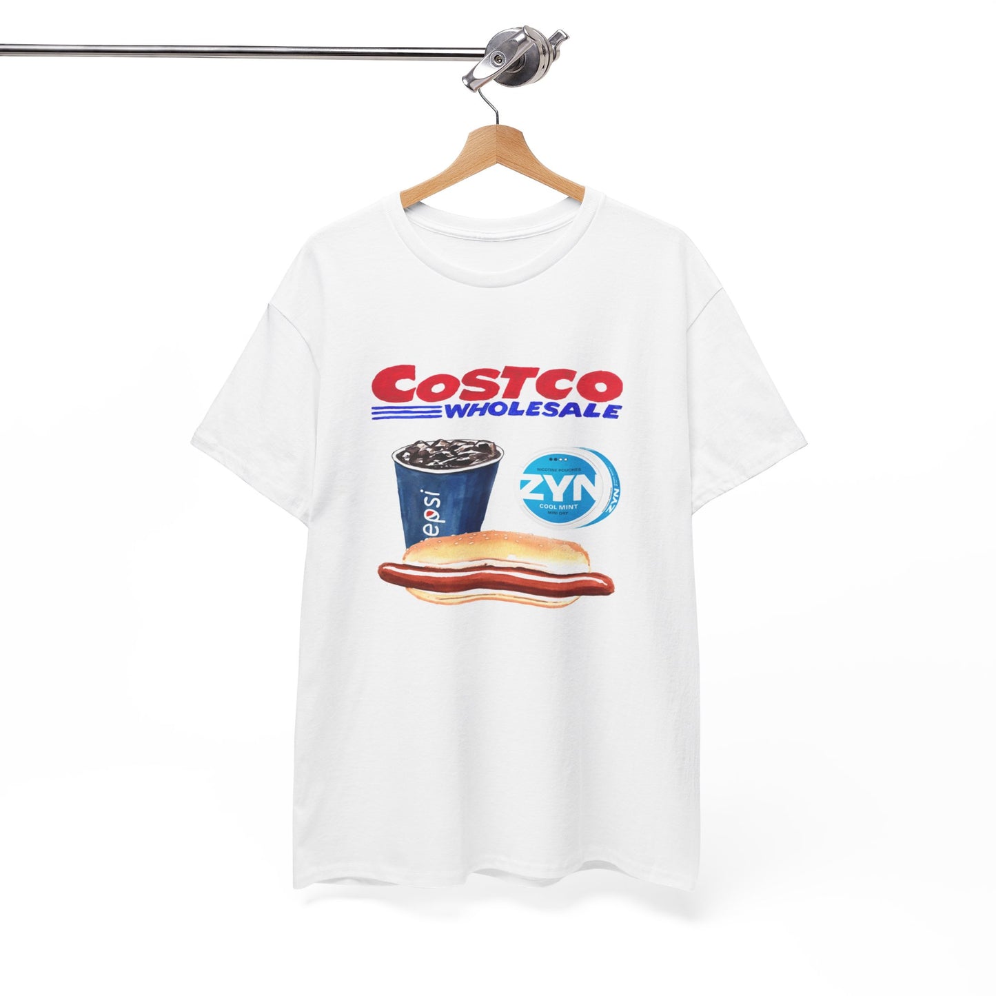 Costco Hotdog and Zyn T-Shirt